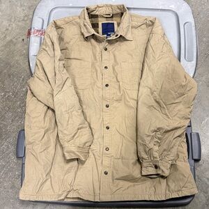 Basic Editions Men's Beige Shirt Jacket